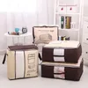 Folding Non-Woven Quilt Storage Bag Däcke Set Pillow Filt Clothes Organizer Housion Bedroom garderob Lagring Pouch Accessory 0618