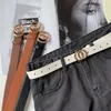 Riemen dames dubbele ring jeans modeontwerp vrouwelijke gouden riem lederen band hoogwaardige meid 2022 dressebelts