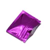 7.5x6.3cm Reclosable cor de bloqueio de zip de zíper roxo 200pcs/lote alumínio à prova de cheiro à prova de umidade de um pacote de pacote à prova de umidade