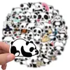 50 pezzi adesivi animali simpatico cartone animato panda bagagli skateboard carino fai da te cool graffiti impermeabile divertente giocattolo per bambini adesivo decalcomania