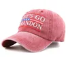 DHL Lets Go Go Brandon Baseball Cap Washable Cotton Embroidery Party Supplies Trump Supporter Rally Parade Cotton Hats CPA4326