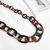 Ketens vissheep 2022 verklaring acryl lange ketting kettingen voor vrouwen geometrische hars acetaat link grote hanger ketting juweliers gowerl2