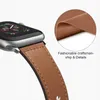 Кожаный ремешок PU для Apple Watch Band 38 мм 40 мм 41 мм аксессуары спортивный браслет iwatch серия 3 4 5 6 7 SE