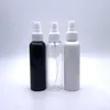 50 pezzi da 120 ml di bottiglie da viaggio in plastica bianca nera nera a nebbia con una pompa spruzzatore contenitore vuoto