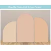 Party Decoration Nude Arch Backdrop Chiara Birthday Wedding Double Side Polyester Fabric Covers 3 Metal Stand FramesParty