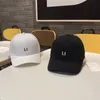 Högkvalitativ gata cap mode baseball hatt herrar kvinnor designer sport kepsar 2 färger casquette justerbar passform hattar