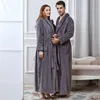 Erkekler Placewear Erkekler Artı Boyut Ekstra Uzun Sıcak Flanro Batrobe Kimono Ekose Mercan Polar Banyosu Robe Donanma Gece Gibi Elbise Kadın Sleepwearm
