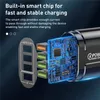 48W USB -laddare Fast Charge QC 3.0 Väggladdning för iPhone 12 11 Samsung Xiaomi Mobile 4 Ports EU US Plug -adapter Travel
