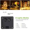 Mmmm Outdoor Solar LED Drut Copper Fairy Light For Garden Świąteczny wieniec świąteczny Dekoracja J220531