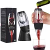 بار أداة النبيذ الهوائي السحر decanter pourer spout مجموعة مع مرشحات أكياس السفر eritors magic for purifier Stand diffuser Air Complating Wines Gift Hisport