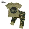Citgeett Camouflage Neugeborene Baby Jungen Mädchen T-Shirt Tops Hosen Outfits Set Clothing Casual 0-24m J220711
