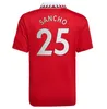 Sancho 22 23 Koszulki piłkarskie Antony Martinez Rashford Casemiro Eriksen 2022 2023 Fall Fani koszul