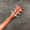 Custom om aaaaa alle massief cederhout akoestische gitaar stevige achterkant abalone binding met slagplaat en zilveren tuner