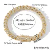 Hotsale Mens Bling Chains 8 мм 16-24-дюймовый золотой серебряный серебро кубинское колье с цепью 7/8-дюймовые браслеты для мужчин Женщины хип-хоп цепочки