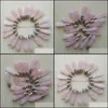 Charms Natural Pink Roses Quartz Stone Chakra Reiki Pillar Pendum Pendants For Necklace Jewelry Making Drop Delivery 2021 Fi Yydhhome Dhozn