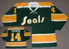 CEOMIT O SEALS RETRO JERSEY 10 TED HAMPSON 14 Craig Patrick 19 Bert Marshall 21 Bobby Baun Ron Stackhouse 30 Gary Smith 27 Gilles Meloche