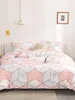 Sängkläder sätter blommig chic boho blommakikt täcke set modern mode hem textils sängkläder för dropping