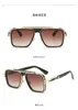 Sonnenbrille Vintage quadratische Sonnenbrille Modedesigner Shades Luxus Goldener Rahmen UV400 Farbverlauf LXN-EVO DITA