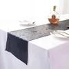 30*275 cm Polyster Table Runner Gold Silver Sequin Table Tyg glittrande bling för bröllopsfest dekoration leveranser dukar