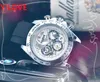 عالي الجودة أعلى طراز Quarz Chronograph Mens حزام المطاط السوبر الفاخرة الساعات المحدودة الطبعة الكاملة وظيفية للدصل واتركيات Wristwatches Montre de Luxe