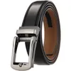 Moda Cintura nera in vera pelle per uomo Fibbia automatica da uomo di lusso Cinture firmate in vendita Cinturino da 110-130 cm