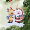 2022 Resina Personalizada Papai Noel Ornamento Cute Elk Decoration Holiday Holiday Gift Wholesale