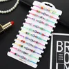 Design simples Resina colorida Evil Eye Crystal Frends Bracelet 12pcs/cartão