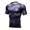 T-shirts pour hommes T-shirt blanc à manches courtes Haut de fitness pour hommes Chemise d'entraînement MMA Sweat-shirt d'été Gym Compression Séchage rapide Jogging SuitM