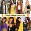 LOCS LOCS CROCHET HAIR 36 بوصة طويلة الطبيعية المجعد المجعد الإضافات موجة آلهة الإضافات 2204026308849