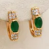 Hoop & Huggie Luxury Fashion Jewelry Women Hoops Earrings Zircon Gold Small Bohe Anniversary Gift OBS2946Hoop HuggieHoop Kirs22