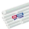 Jezige koelere deur LED -buis D -vormige 8ft lichten 4ft 8 voet T8 72W 120W Dubbele zijde geïntegreerde winkellicht 7200lm 12000lm