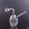 Wholesale Thick heady Creative MIni Grenade Glass oil burner pipe Detachable protable water dab rig bong