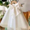 Abiti da ragazza 2022 Summer Big Bow Baby Girl Dress 1st Birthday Party Wedding For Princess Evening Kid Clothes