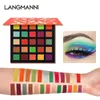 LANGMANNI 25 couleurs mat nacré fard à paupières Palette longue durée maquillage naturel miroitant paillettes ombre à paupières