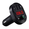 Nadajnik FM Card U Disk Music Play Samochód Odtwarzacz MP3 2 USB Car Charger Bluetooth-Kompatybilny 5.0 Zestaw głośnomówiący X1