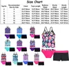 Crianças Crianças Meninas Maiô Roupas de Banho Tankini Conjunto de Fato de Banho Estampado Floral Tops com Bottoms Shorts 220601