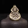 Decorazioni per interni 3 pezzi Guan Yin ciondolo gioielli che fanno ornamento per borsa da appendere in ottone per auto