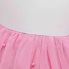Sukienka dla niemowląt sukienka różowa perłowe cekiny sukienki eleganckie ubrania dla niemowląt sukienki dla dziewcząt Księżniczka sukienka G220518