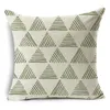 Leaf green decorative cushion cover flower pillowcase car sofa decorative pillowcase household pillow 45 x 45 cm 220816