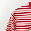 Męskie koszulki Koreańskie projektowanie Summer Men T-shirt Striped Smile luźne bawełniane krótkie rękawe pullover o-deter-neck casualne kobiety top wysokiej jakości