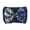 Baby Big paillettes bowknot Fasce Moda Paillettes Bow Head wrap Top Knot Nylon Fascia per capelli Accessori per capelli