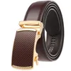 Belts Luxury Designer Genuine Leather Belt For Men 3.5cm Width Mens Automatic Buckle Cinturones Para Hombre Drop B1070Belts