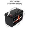 LifePo4 Battery 12v100ah شاشة BMS مدمجة ، والتي يمكن استخدامها للهاتف المحمول وعربة الجولف والرافعة الشوكية والكرمبرفان والولاية الكهروضوئية و RV والقارب