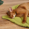 Kedi Yatakları Mobilya Yatak Mat Yaprak Şekli Yumuşak Köpek Sandık Ped, Orta Küçük Köpekler ve Kediler için Makinesi Yıkanabilir Yatak
