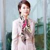 high qualtiy brand designer 100% silk small scarves for woman fashion Design square scarf ladies headband without box