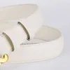 العلامة التجارية الشهيرة العلامة التجارية الكلاسيكية الفاخرة حزام المرأة الذهبي قوس حزام السلس طالب تنوعا النسخة الكورية الجديدة مصمم Topselling