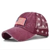 USA Cowboy Hats Trump American Baseball Caps Washed Distressed US Flags Stars Mesh Cap de192