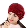 Gorro/caveira tampas mulheres desleixadas inverno folgado malha macia de malha chapetes chur22