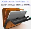 Custodia protettiva per tablet da lavoro a prova di tre strati Cover per iPad 7 Pro 11 10.2 mini 6 Custodia pieghevole in pelle Custodia anti caduta con slot per schede ibrida