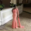 2022 Sukienki z druhną syreny jedno ramię długość podłogi zamiatanie pociągiem satynowe w rozmiarze satynowe przyjęcie weselne MIAD of Honor Promowe sukienki B0708G01